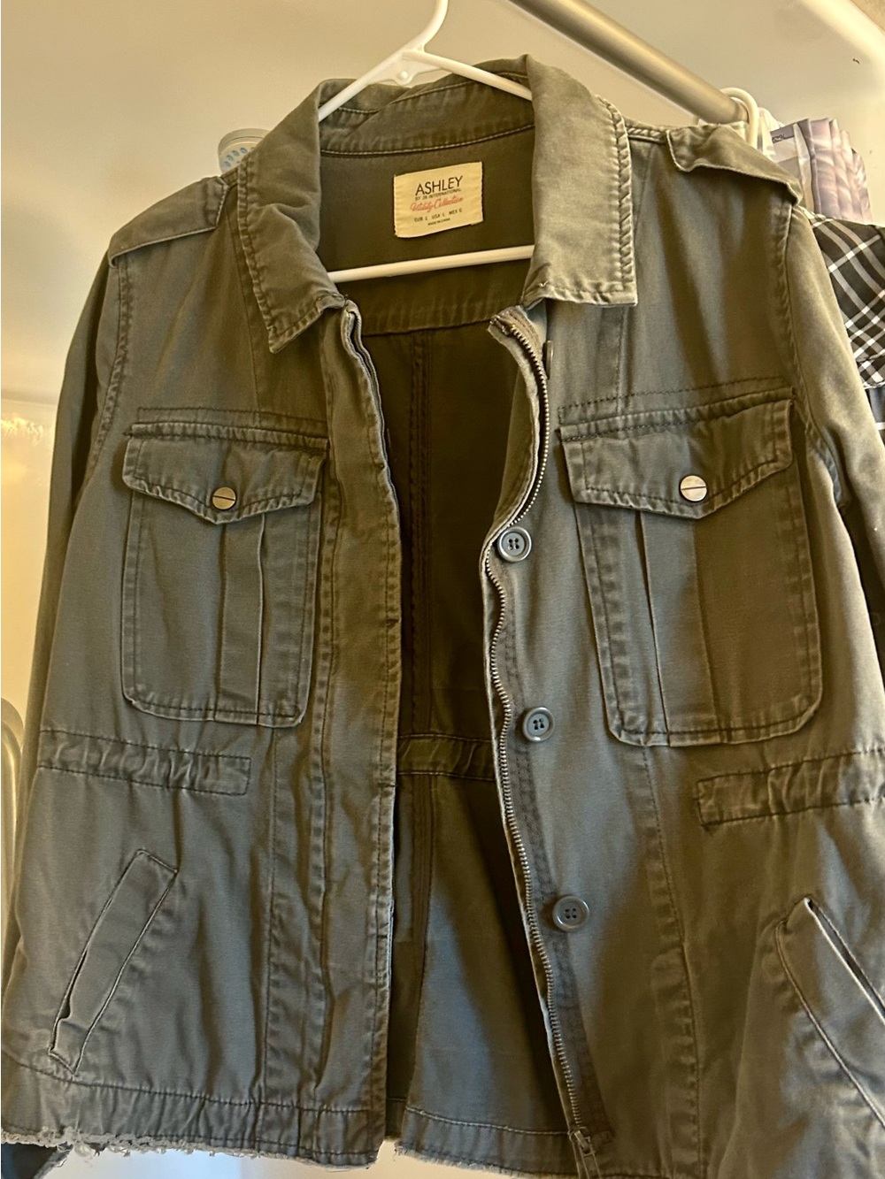Ashley By 26 International Olive Green Military Field Jacket